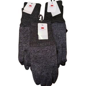 3 West Loop Men’s Gray Knit Gloves | 3M Thinsulate Insulated | NWT